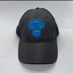 Monkey Sport Gray and Blue Snapback (Adjustable) Hat